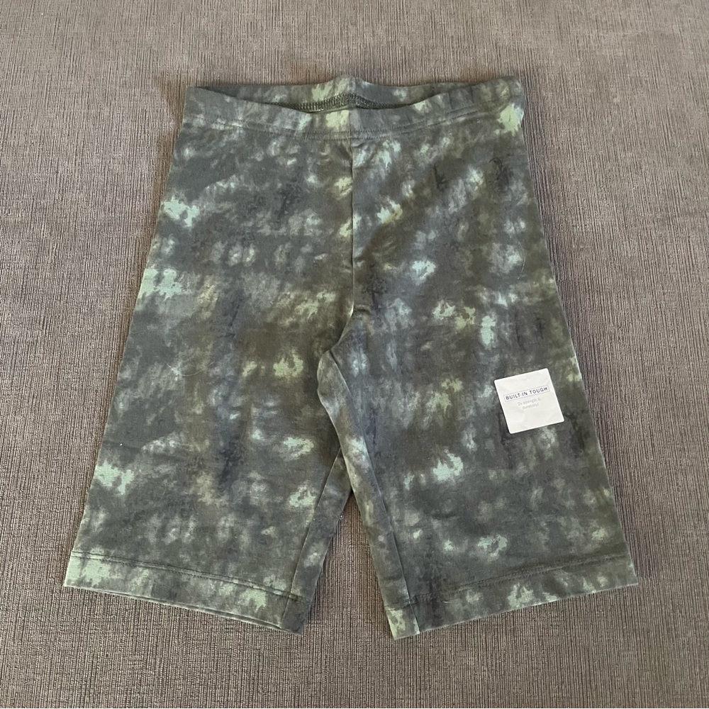 Old Navy Green Tie-Dye Biker Shorts Girls NWT